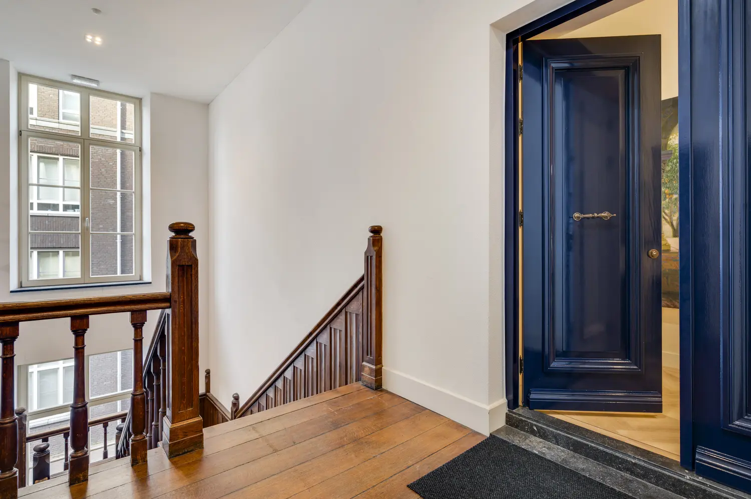 Front door upper hall